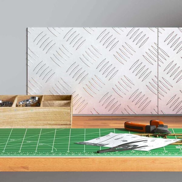 vidaXL Trepte Dreptunghiular 2 pcs Argintiu 30 x 20 cm Aluminiu