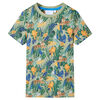 vidaXL Tricou pentru copii cu m&acirc;neci scurte, multicolor, 140