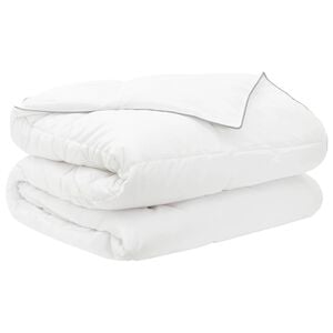 vidaXL Pilotă de vară 200 x 220 cm Vară 150 gsm Fibră de bambus Alb