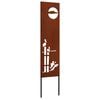 vidaXL Ecran de intimitate pentru grădină Traforaj Ruginit 32 x 140 cm