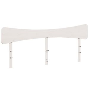 vidaXL Tăblie de pat, alb, 200 cm, lemn masiv de pin