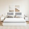vidaXL Noptiere, 2 buc., alb, 30x30x40 cm, lemn prelucrat
