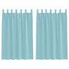 vidaXL Perdele Voile cu Bucle 2 buc Turcoaz 140x175 cm
