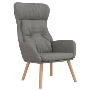 vidaXL Scaun de relaxare, gri deschis, material textil