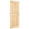vidaXL Ușă glisantă NARVIK Natural și Negru 80 x 210 cm (213,5 cm)