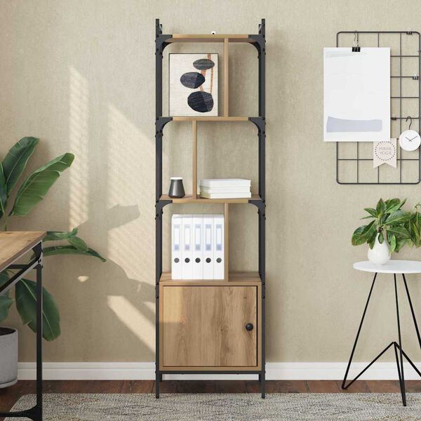 vidaXL Bibliotecă Stejar Artizanal 44,5 x 30 x 154,5 cm Lemn compozit