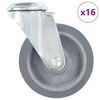 vidaXL Roți pivotante cu gaură pentru șurub, 16 buc., 100 mm