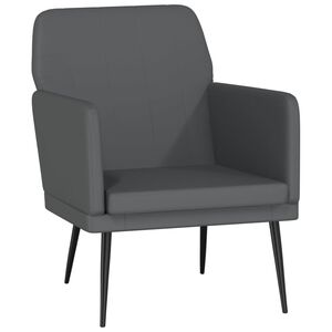 vidaXL Fotoliu, gri, 61x78x80 cm, piele artificială