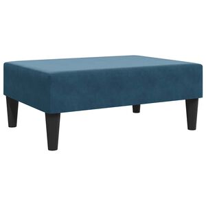 vidaXL Taburet, albastru, 77x55x31 cm, catifea