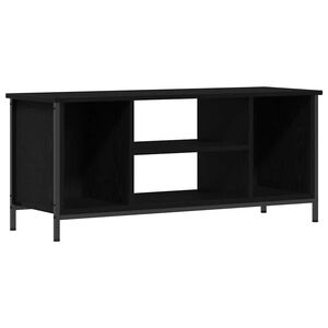 vidaXL Cabinet TV 102 x 35 x 45 cm Stejar Negru Lemn prelucrat
