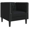 vidaXL Canapea Negru 74,5 x 71 x 70,5 cm PVC