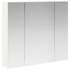 vidaXL Dulap cu oglindă pentru baie Alb 80 x 14.5 x 70 cm