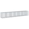 vidaXL Coș gabion cu capac, 650x100x100 cm, fier galvanizat