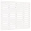 vidaXL Tăblie de pat pentru perete, alb, 106x3x91,5 cm, lemn masiv pin