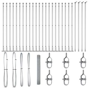 vidaXL St&acirc;lp de gard. Argintiu