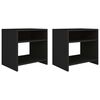 vidaXL Noptiere, 2 buc., negru, 40x30x40 cm, lemn prelucrat