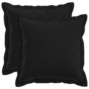 vidaXL Husă pentru pernă 2 pcs HOUTEN Negru 30 x 30 cm In sintetic
