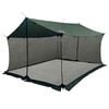 vidaXL Cort de camping cu pereți din plasă Verde Army