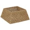 vidaXL Guler pentru Pomul de Crăciun Pătrat natural 60 x 60 x 28 cm
