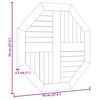 vidaXL Blat de masă, 70x70x2,5 cm, octogonal, lemn masiv de tec