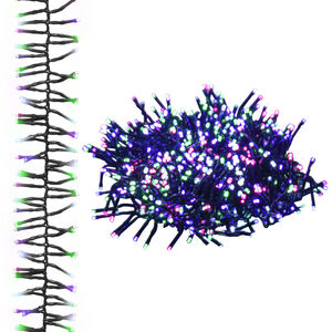 vidaXL Instalație cluster, 1000 LED-uri, multicolor pastel, PVC