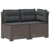 vidaXL Canapea de Grădină cu 2 Locuri cu Perne Aspect Rattan PP