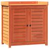 vidaXL Masă de plantare cu rafturi maro 82,5x50x86,5 cm lemn masiv pin