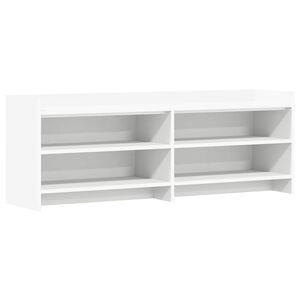 vidaXL Cabinet TV 135 x 33 x 47 cm Alb Lemn prelucrat