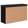 vidaXL Bancă de pantofi, negru, 82x32x50 cm, lemn prelucrat