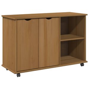 vidaXL Cabinet mobil Maro miere 100 x 39 x 65,5 cm Lemn de pin masiv