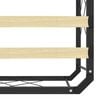 vidaXL Cadru de pat, negru, 90 x 200 cm, metal