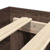 vidaXL Cadru de pat cu tăblie stejar maro 75x190 cm lemn prelucrat