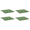 vidaXL Perne de scaun, model frunze, 4 buc., 40x40x4 cm, textil
