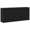 vidaXL Bufet Stejar Negru 160 x 33 x 70 cm Lemn prelucrat