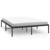vidaXL Cadru pat metalic, negru, 140x190 cm