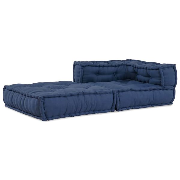 vidaXL Canapea colțar modulară Indigo 70 x 70 x 56 cm țesătură