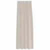 vidaXL Cortină din Voile 2 pcs Nisipiu 245 x 140 cm Poliester