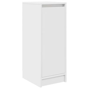 vidaXL Dulap pentru &icirc;ncălțăminte alb 29,5x34x76 cm lemn prelucrat