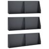 vidaXL Zid de sprijin 6 buc. 60 x 12 x 30 cm Oțel Antracit