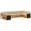 vidaXL Set de canapele de exterior 7 buc. natural