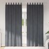 vidaXL Perdele opace 2 pcs Gri deschis 140 x 245 cm Catifea