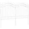 vidaXL Gard de Grădină WOERDEN 240 x 165 cm Oțel vopsit &icirc;n pulbere Alb