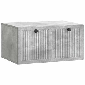vidaXL Oglindă TV montată pe perete Gri Beton 59,5 x 41 x 30 cm