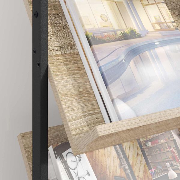 vidaXL Raft pentru reviste cu raft Stejar Sonoma 68 x 40 x 123.5 cm