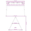 vidaXL Cadru balansoar de exterior l 273,5 x &Icirc; 185 cm