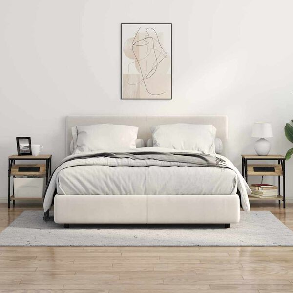 vidaXL Dulap de noapte Stejar Sonoma 38 x 30 x 48 cm Lemn compozit