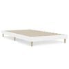 vidaXL Cadru de pat, alb, 90x190 cm, lemn prelucrat