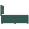 vidaXL Pat box spring cu saltea, verde închis, 90x190 cm, catifea