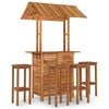 vidaXL Set mobilier de bar de grădină, 5 piese, lemn masiv de acacia