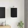 vidaXL Dulap pentru TV pe Perete Stejar Negru 30,5 x 30 x 60 cm